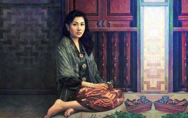 Painting of Mahsuri at Makam Mahsuri Langkawi